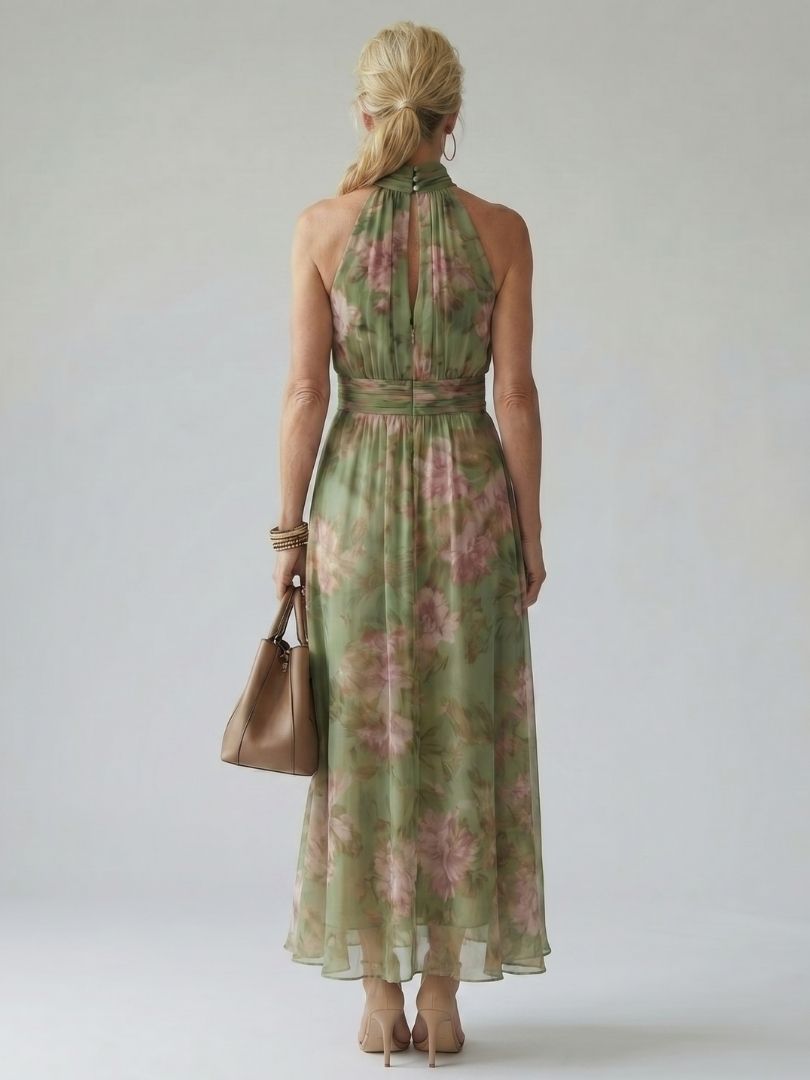 Naomi | Halter Maxi Dress - Harry & Olivia Birmingham