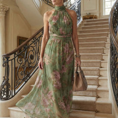 Naomi | Halter Maxi Dress - Harry & Olivia Birmingham