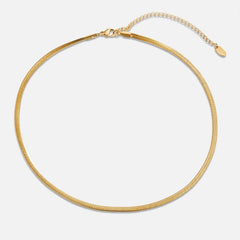 Sarya Snake Chain Gold Necklace - Harry & Olivia Birmingham