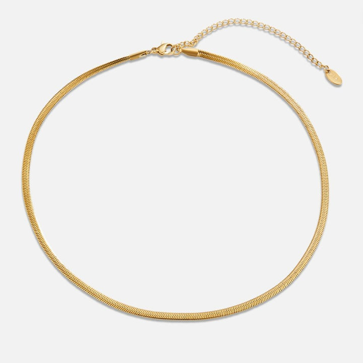 Sarya Snake Chain Gold Necklace - Harry & Olivia Birmingham