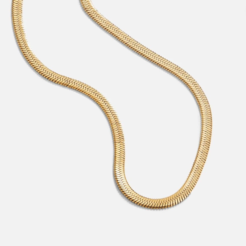 Sarya Snake Chain Gold Necklace - Harry & Olivia Birmingham