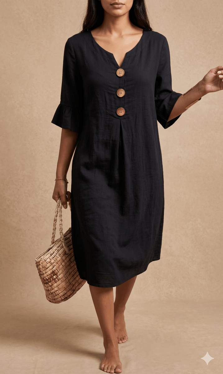 SIENNA | Floral Cotton & Linen Dress - Harry & Olivia Birmingham