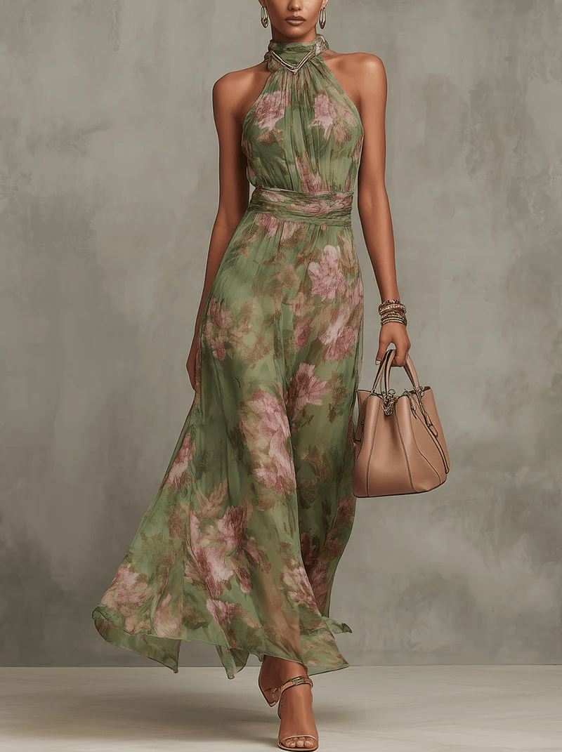 SOPHIE | Elegant Floral Summer Dress - Harry & Olivia Birmingham