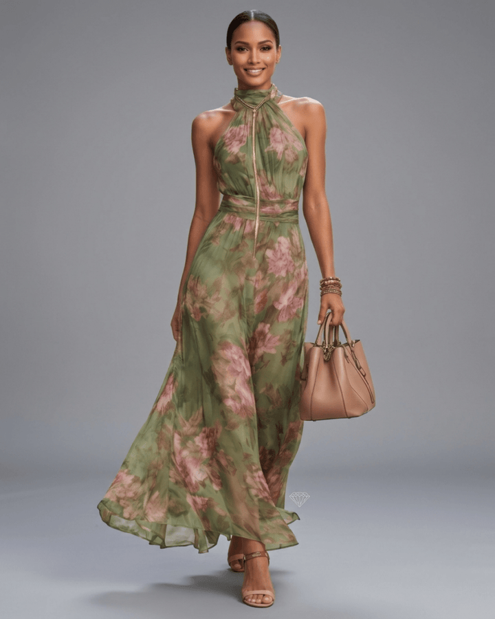 SOPHIE | Elegant Floral Summer Dress - Harry & Olivia Birmingham
