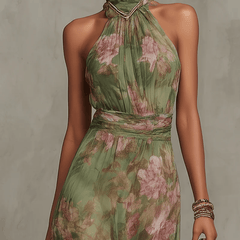 SOPHIE | Elegant Floral Summer Dress - Harry & Olivia Birmingham