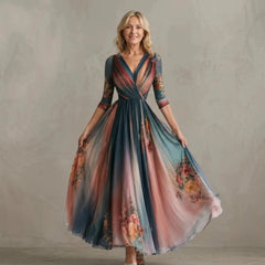 TERESA | Bohemian Maxi Floral Dress - Harry & Olivia Birmingham