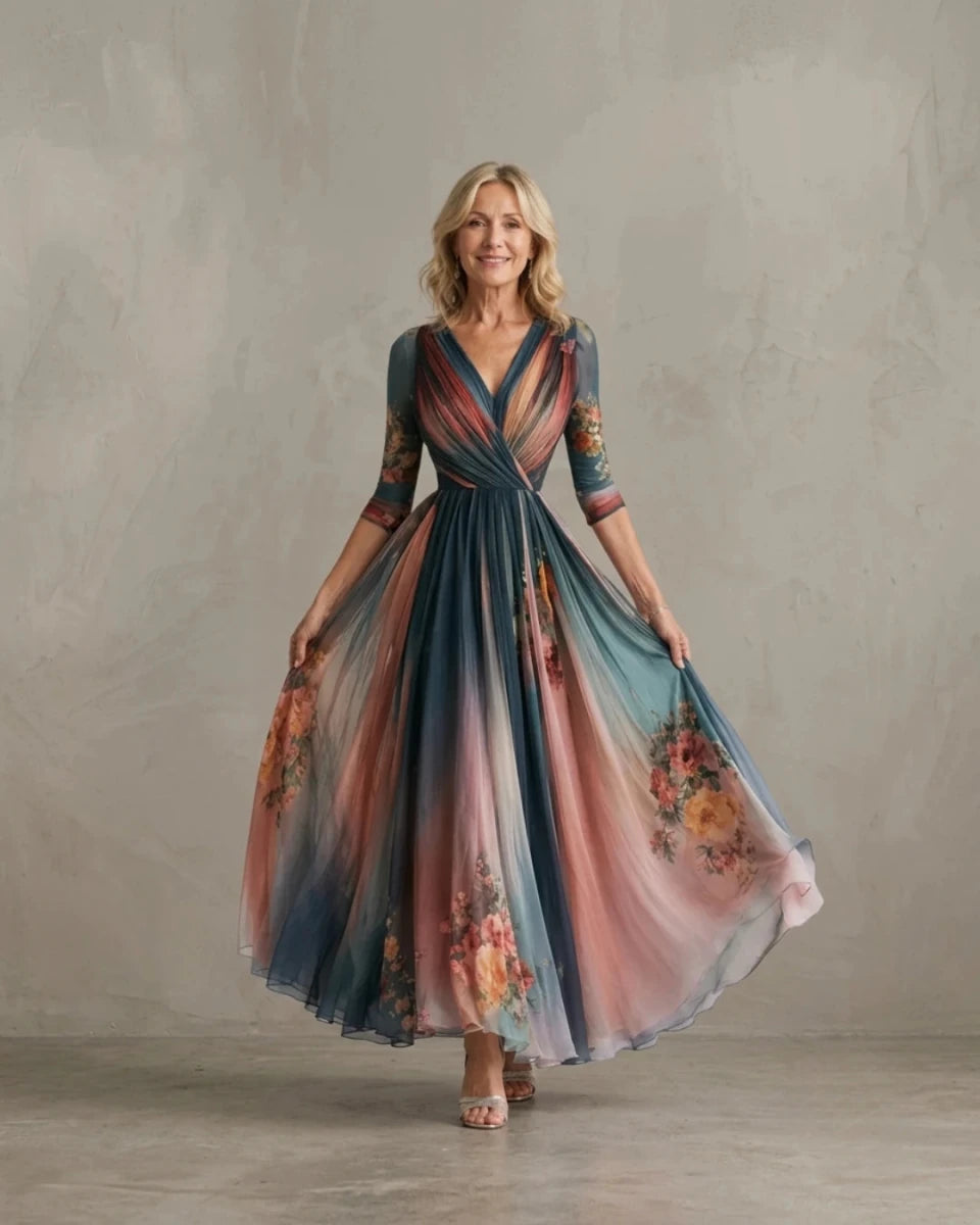 TERESA | Bohemian Maxi Floral Dress - Harry & Olivia Birmingham