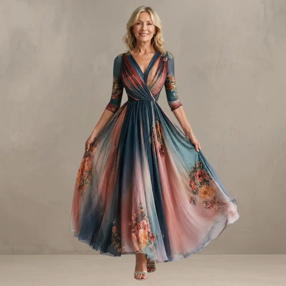 TERESA | Bohemian Maxi Floral Dress - Harry & Olivia Birmingham