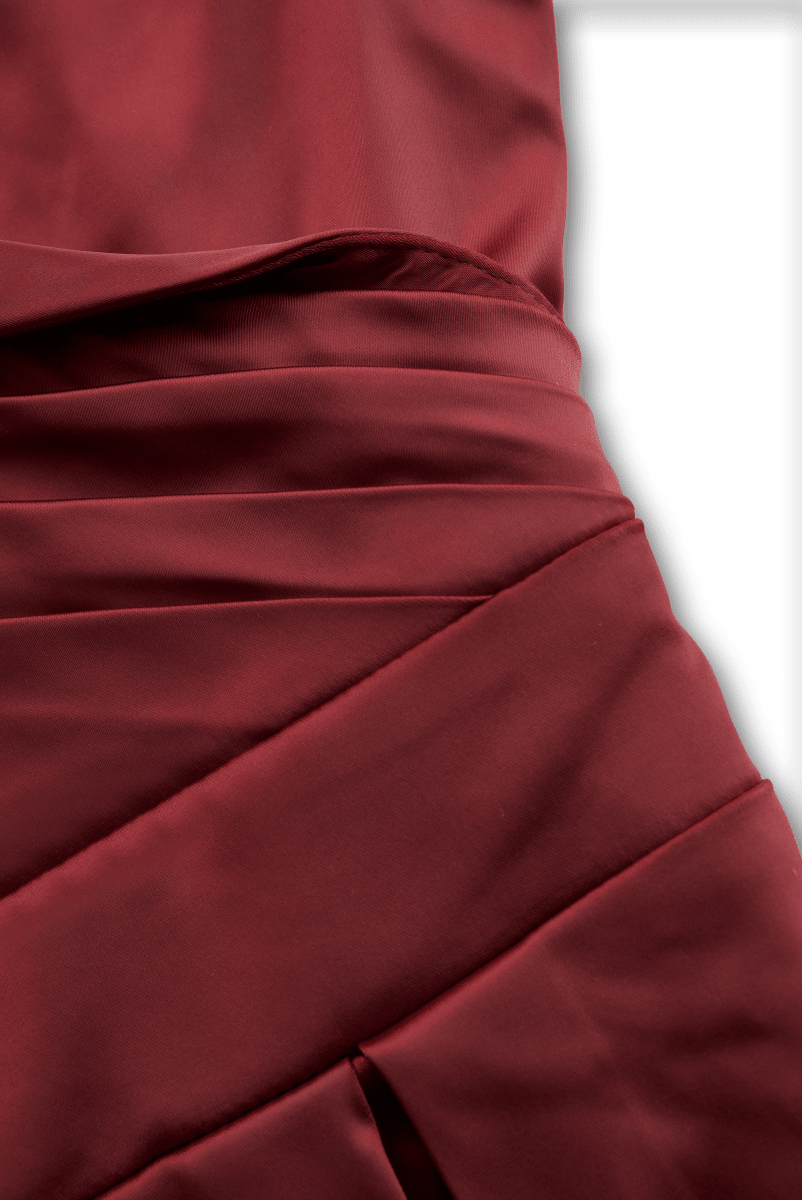 VICTORIA™ | Satin Elegance Midi Dress - Harry & Olivia Birmingham