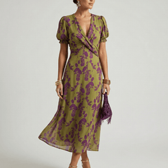 Virel | Relaxed Floral Midi Dress - Harry & Olivia Birmingham