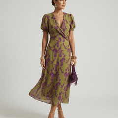 Virel | Relaxed Floral Midi Dress - Harry & Olivia Birmingham