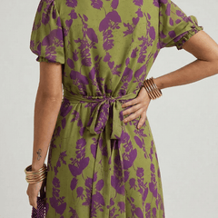 Virel | Relaxed Floral Midi Dress - Harry & Olivia Birmingham