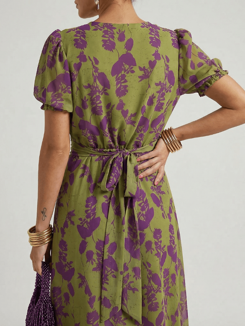 Virel | Relaxed Floral Midi Dress - Harry & Olivia Birmingham