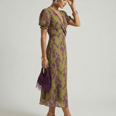 Virel | Relaxed Floral Midi Dress - Harry & Olivia Birmingham